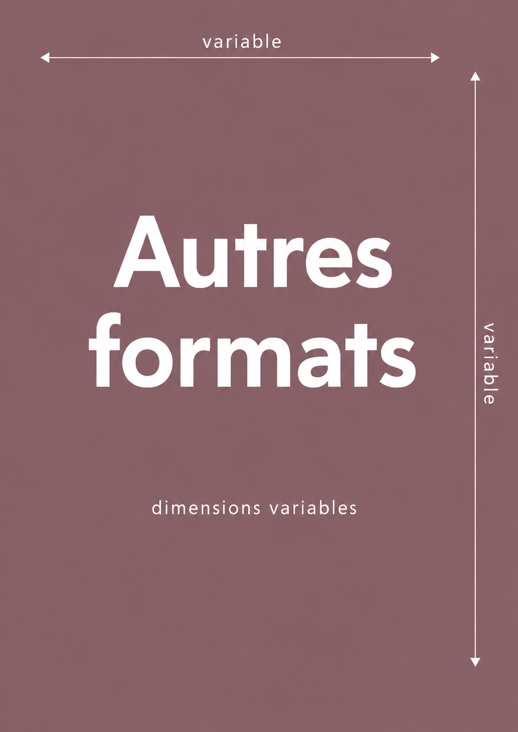Créations dans d’autres formats